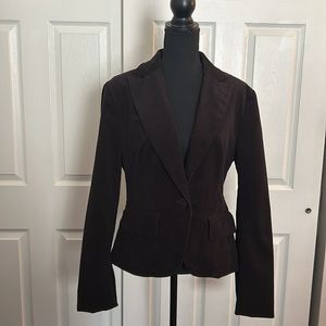 Ann Taylor Loft Black Ribbed Blazer